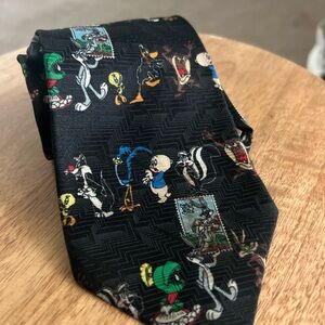 Vintage Looney Tunes Black Tie 1997